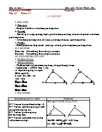 Giáo án Toán Lớp 7 - Tuần 11 - Năm học 2018-2