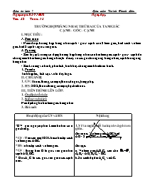 Giáo án Toán Lớp 7 - Tuần 13 - Năm học 2018-2