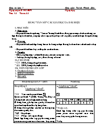 Giáo án Toán Lớp 7 - Tuần 22 - Năm học 2018-2