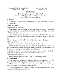 Giáo án Toán Lớp 7 - Tuần 22 - Năm học 2023-2