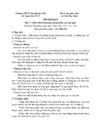 Giáo án Toán Lớp 7 - Tuần 27 - Năm học 2023-2