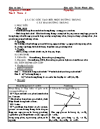 Giáo án Toán Lớp 7 - Tuần 3 - Năm học 2018-20