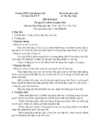 Giáo án Toán Lớp 7 - Tuần 34 - Năm học 2023-2