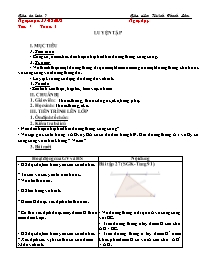 Giáo án Toán Lớp 7 - Tuần 4 - Năm học 2018-20