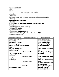 Giáo án Tự chọn Ngữ văn 7 - Tuần 1, Tiết 1: L