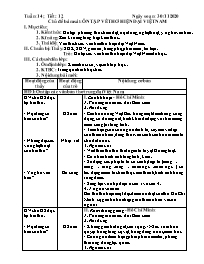 Giáo án Tự chọn Ngữ văn 7 - Tuần 14, Tiết 12: