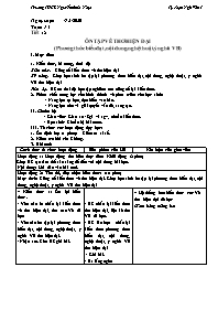 Giáo án Tự chọn Ngữ văn 7 - Tuần 14, Tiết 12: