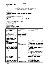 Giáo án Tự chọn Ngữ văn 7 - Tuần 21, Tiết 15: