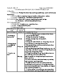 Giáo án Tự chọn Ngữ văn 7 - Tuần 22, Tiết 17: