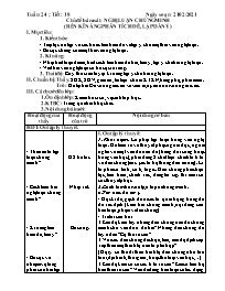 Giáo án Tự chọn Ngữ văn 7 - Tuần 24, Tiết 18: