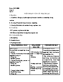 Giáo án Tự chọn Ngữ văn 7 - Tuần 4-8 - Năm họ