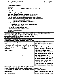 Giáo án Tự chọn Ngữ văn 7 - Tuần 6, Tiết 4: L