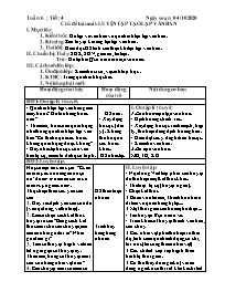 Giáo án Tự chọn Ngữ văn 7 - Tuần 6, Tiết 4: L