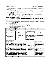 Giáo án Tự chọn Ngữ văn Lớp 7 - Tuần 20, Tiết