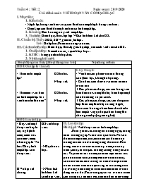 Giáo án Tự chọn Ngữ văn Lớp 7 - Tuần 4, Tiết