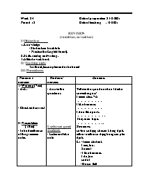 Giáo án Tự chọn Tiếng Anh 7 - Week 24, Period