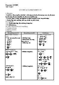 Giáo án Tự chọn Toán 7 - Tuần 3, Tiết 3: Lũy 