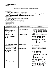 Giáo án Tự chọn Toán 7 - Tuần 5, Tiết 5: Tính