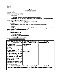 Giáo án Vật lí 7 - Tiết 7, Bài 7: Gương cầu l