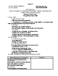 Giáo án Vật lí 7 - Tuần 32, Bài: Thực hành đo