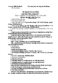 Kế hoạch bài dạy Stem Công nghệ 7 - Bài 5: Tr