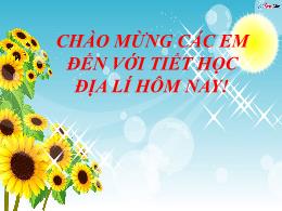 Bài giảng môn Địa lí Lớp 7 (Kết nối tri thức)