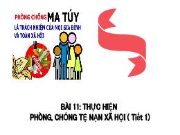 Bài giảng môn Giáo dục công dân 7 - Bài 11: T