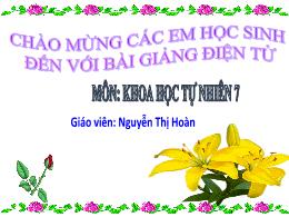 Bài giảng môn Khoa học tự nhiên 7 - Bài 2: Ng