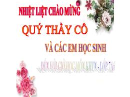 Bài giảng môn Khoa học tự nhiên 7 - Tiết 45: 