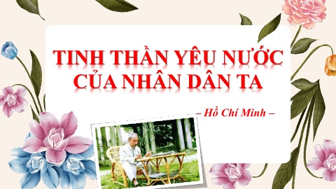 Bài giảng môn Ngữ văn 7 - Tinh thần yêu nước 