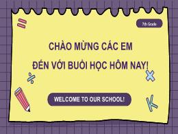 Bài giảng môn Toán 7 - Chương V - Bài 1: Thu 