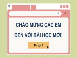 Bài giảng Tin học 7 - Bài 1: Lọc dữ liệu