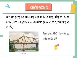 Bài giảng Toán 7 (Hình học) - Bài 7: Tam giác