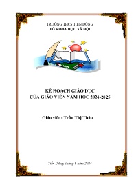 Kế hoạch giáo dục trường THCS Tiến Dũng năm h